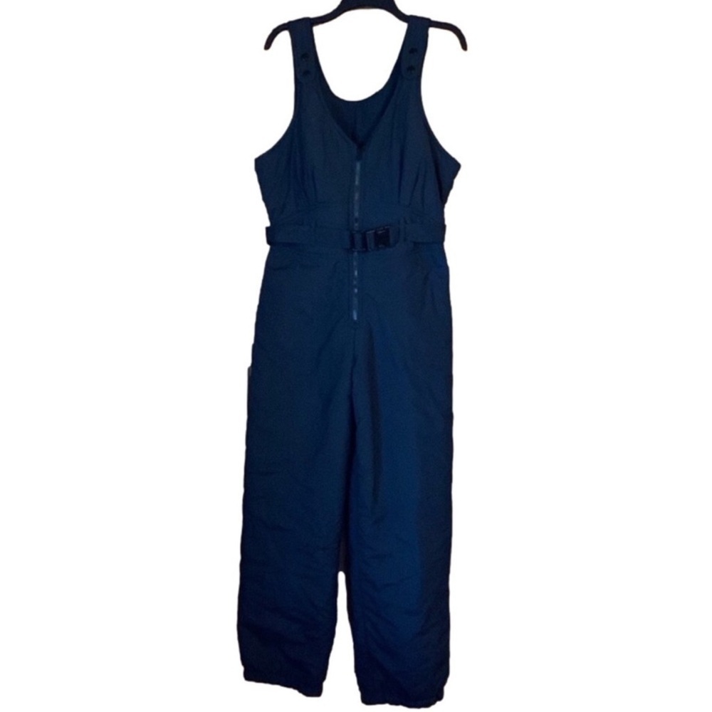 Vintage Herman’s black ski bib overalls Black Ladies Size Large